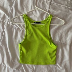 Zara green tank